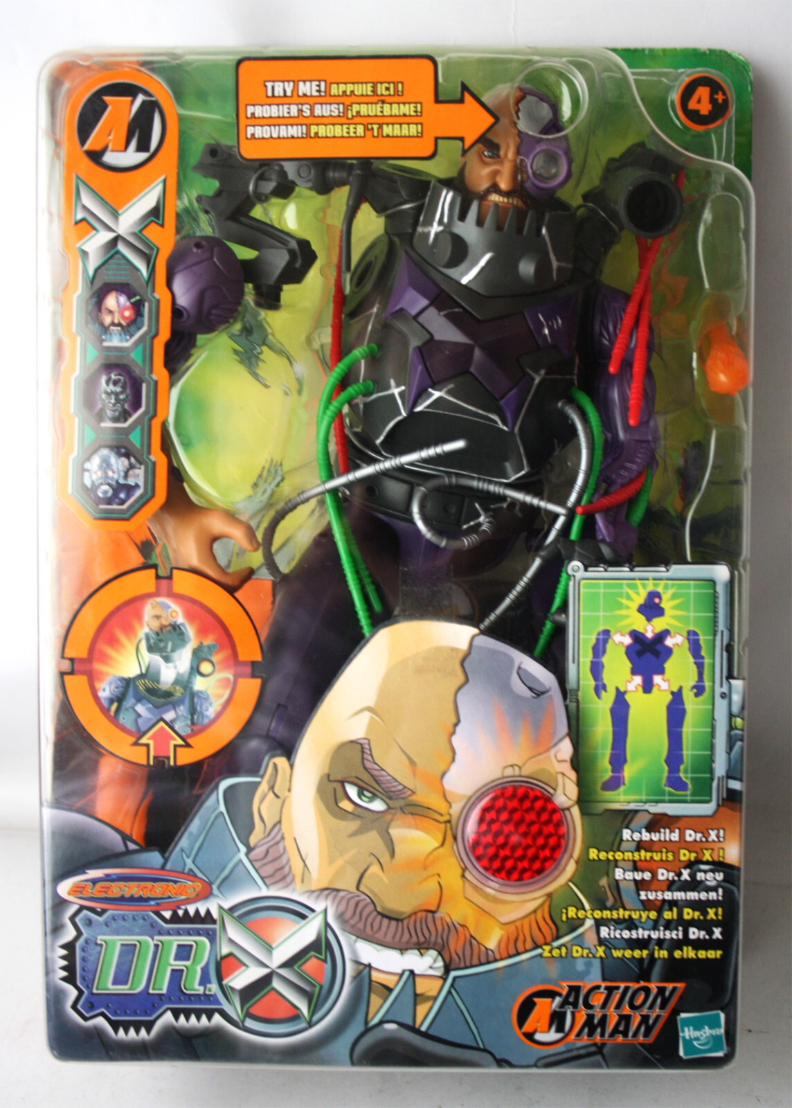 Man☆Labo☆初回ABセット RARE 2003 ACTION MAN REBUILD DR X ELECTRONIC FIGURE HASBRO