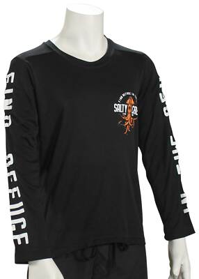 

Рубашка для серфинга Salty Crew Boys Colossal LS — черная — новинка, Черный