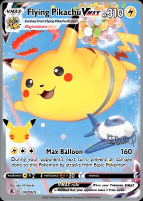 Pokemon 2022 World Championships ADP DECK Flying Pikachu VMAX 007/025 - NM (DB)