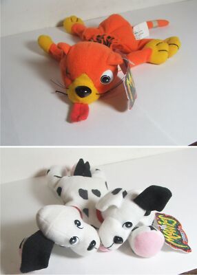 Meanies Series 1 Splat the Road Kill Cat & Fi-Do Dalmutation Idea Toy 1998 NEW