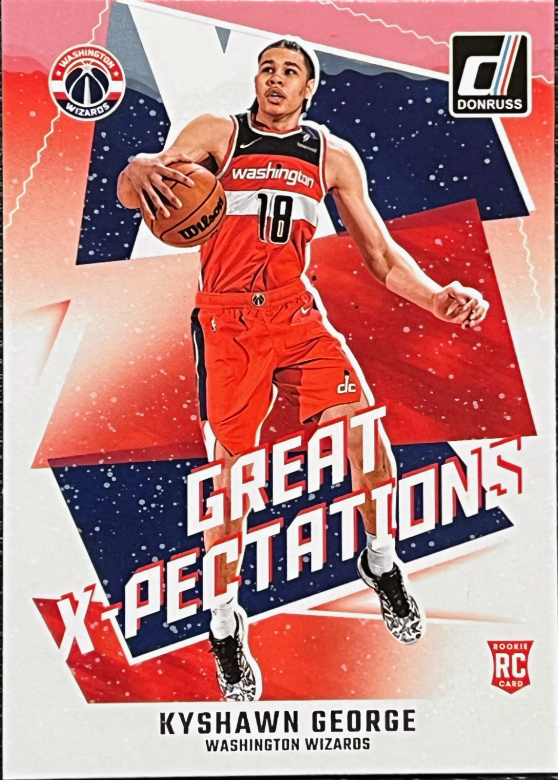 Kyshawn George 2024-25 Panini Donruss #24 Great X-Pectations