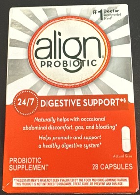2 BOX Align Probiotic Supplement - 28 Capsules EXP.09/2026+ - DAMAGE BOX (P2)