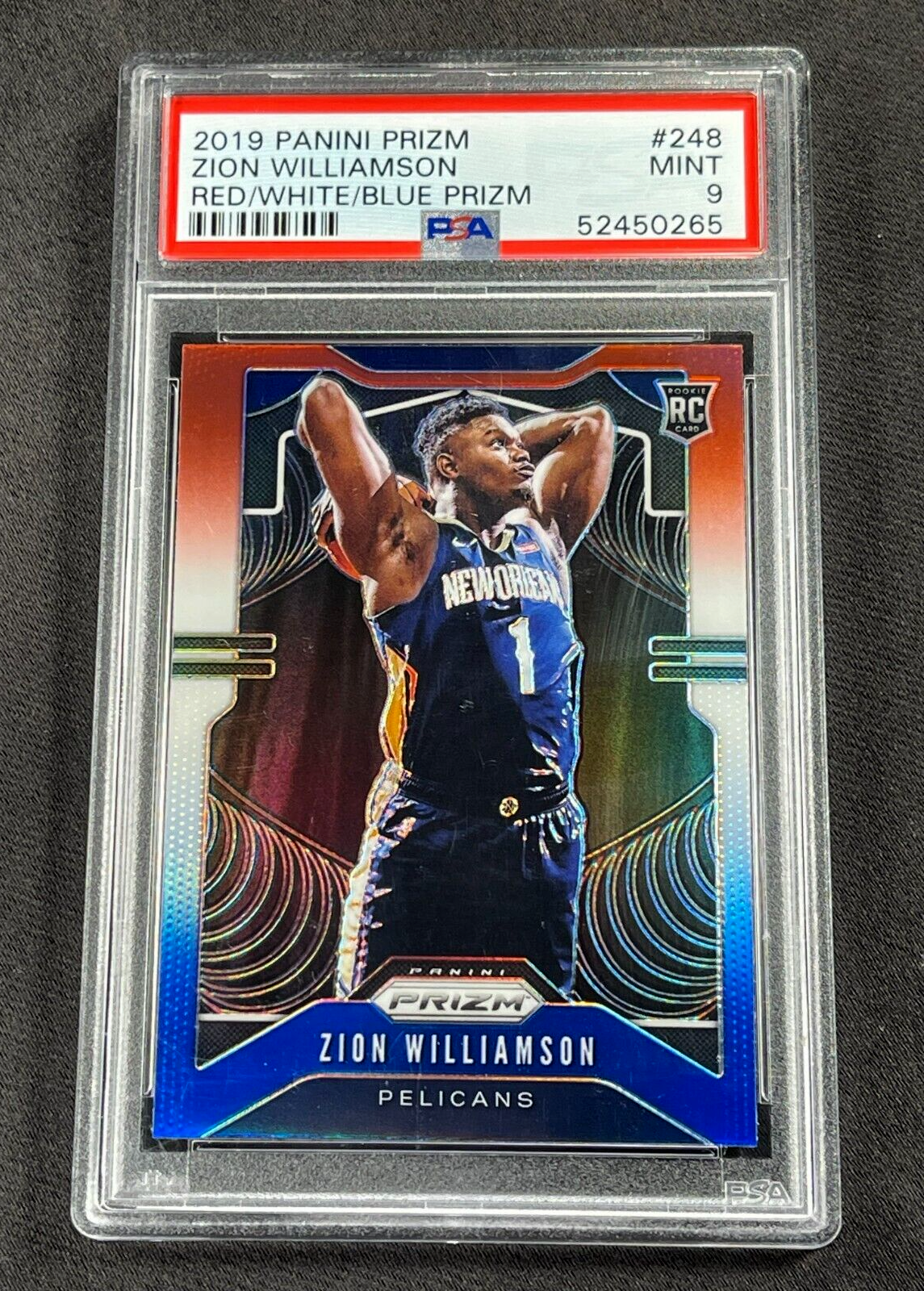 Panini Prizm Zion Williamson RC ルーキーカード ZION WILLIAMSON ROOKIE CARD PANINI PRIZM RC PELICANS 2019