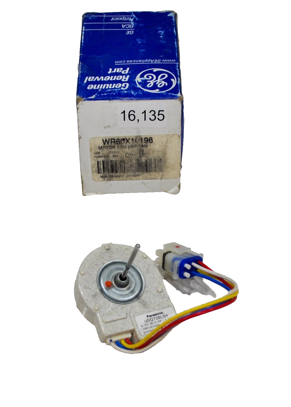 Panasonic - kakeru GE WR60X10196 Refrigerator Evaporator Fan Motor Panasonic