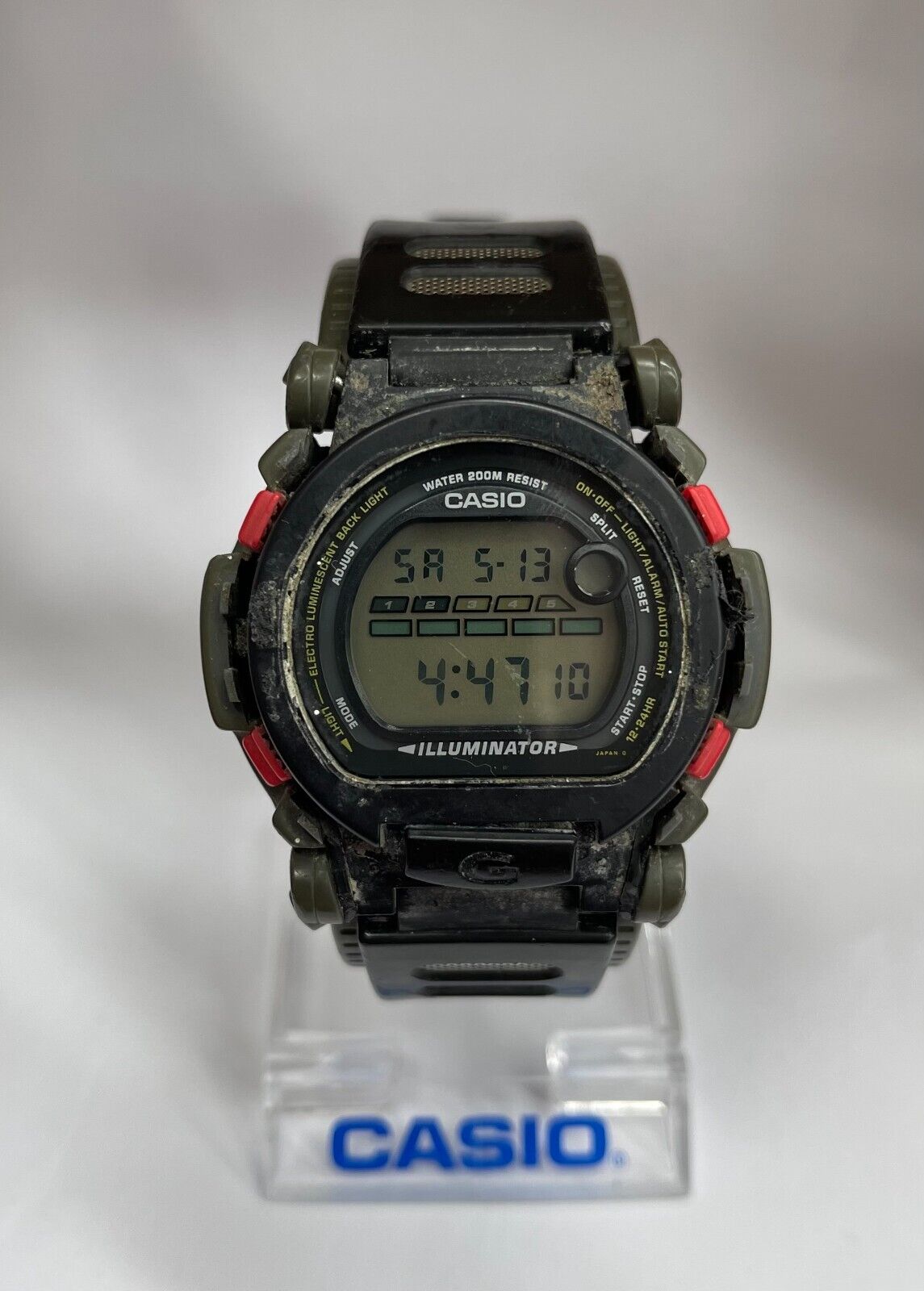 Used Casio G-Shock DW-002 Rare Digital Mens Watch Original Used Casio G-Shock DW-002 Rare Digital Mens Watch Original