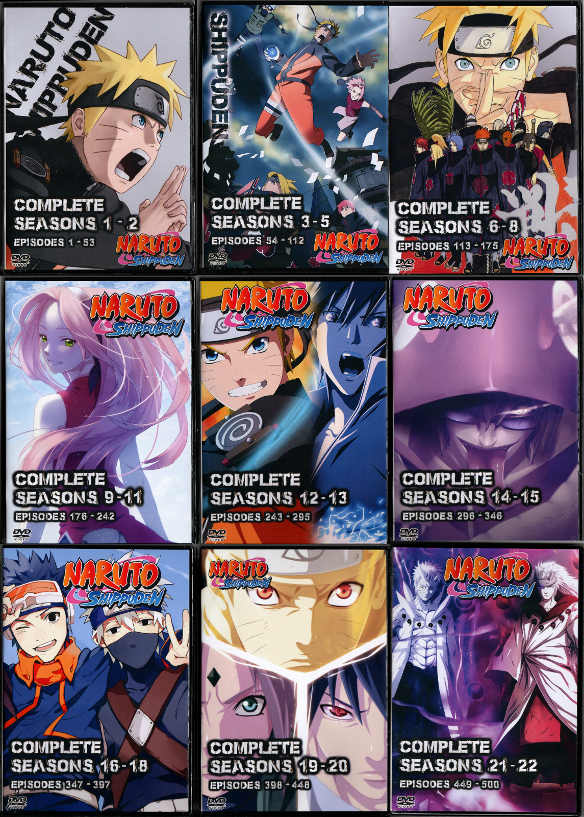 Naruto Shippuden - 20 Temporadas - 500 Episódios - Dublados_