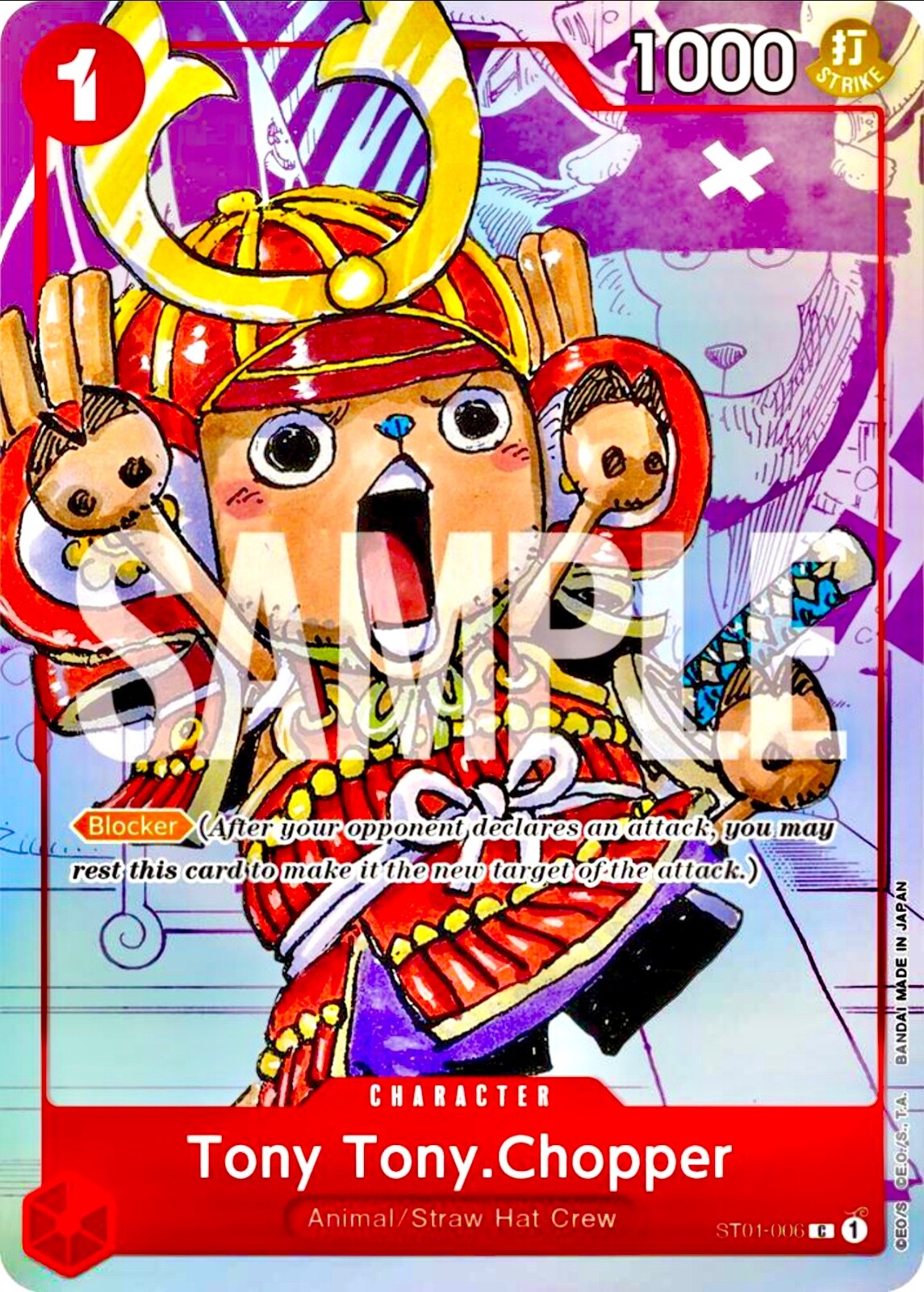 Tony Tony. Chopper ST01-006 Manga Alternate Art One Piece