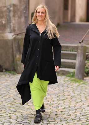 PHILOMENA CHRIST PHILOMENA CHRIST - STYLISCHER LAGENLOOK MANTEL GR 44 46 48 50 52 54 - SCHWARZ