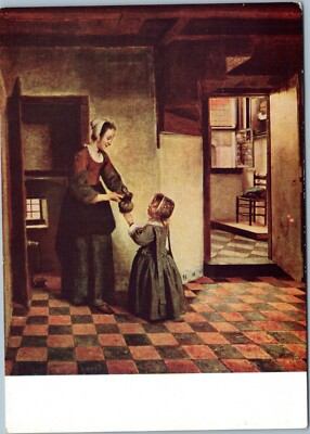 POSTCARD Art - Pieter de Hooch - The Pantry
