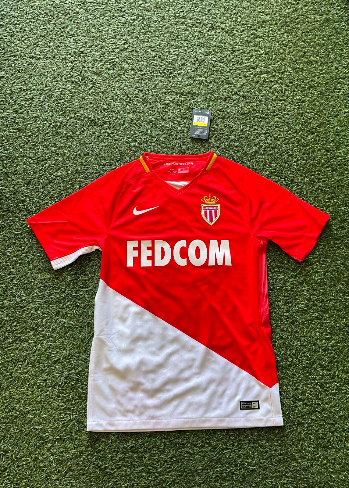 NIKE ASモナコ 18-19 ホーム As Monaco 2018-2019 Home Football Jersey Nike Shirt size L