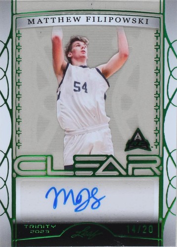 2022-23 Leaf Trinity - Matthew Filipowski #CA-MF1