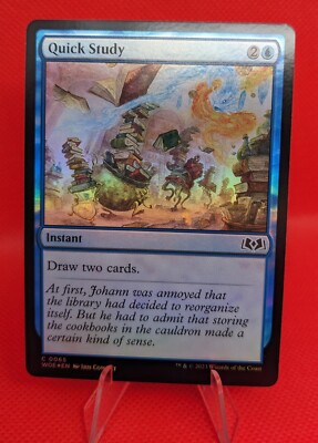 MTG Quick Study Foil 65 Wilds of Eldraine Magic