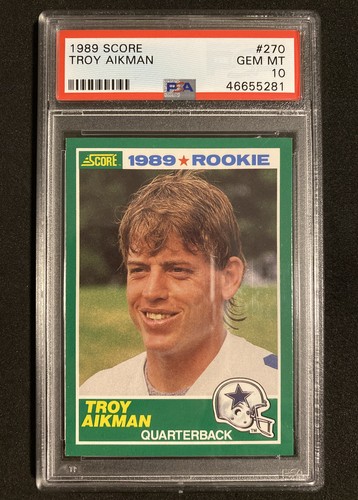 その他 TROY AIKMAN ROOKIE bgs9.5 1989 Score Football Troy Aikman Cowboys RC Rookie Card #270