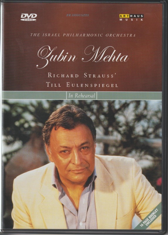 Zubin Mehta Probt Richard Strauss (Rehearsal) Dvd