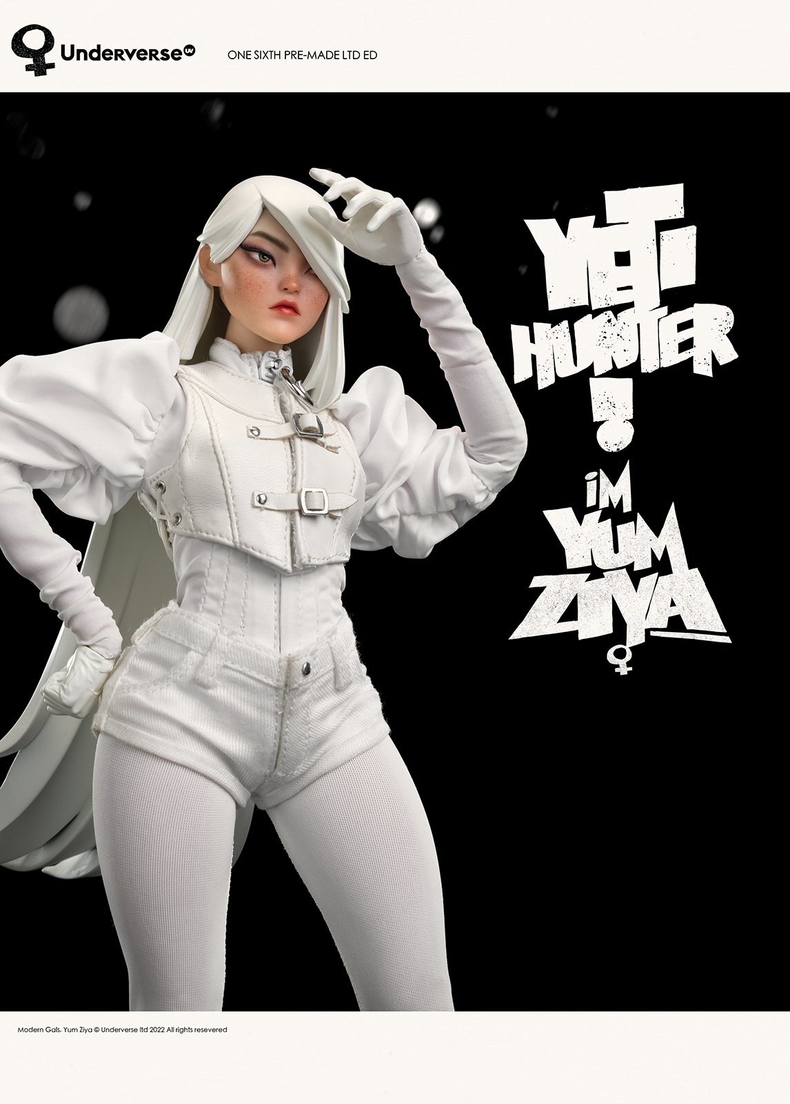 【未開封】 UNDERVERSE Yeti Hunter YUM ZIYA UV Underverse Modern Gals 1/6 Yum Ziya Yeti Hunter Limited