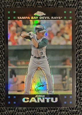2007 Topps Chrome Black Refractor Jorge Cantu #168
