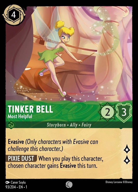 Lorcana - Tinker Bell - Most Helpful - 93/204 En - Common - Non Foil