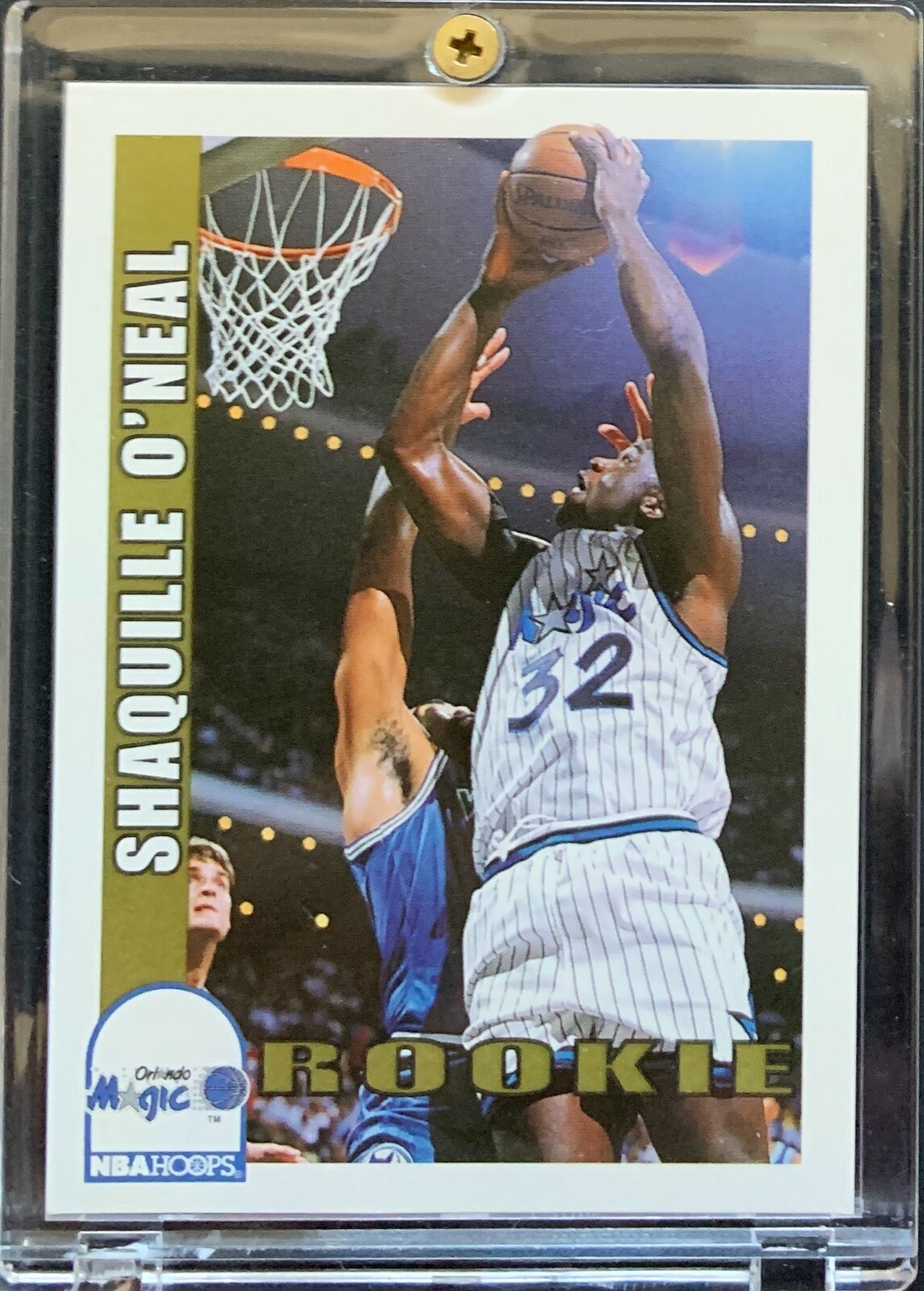 1993 SKYBOX NBA HOOPS #442 SHAQUILLE O'NEAL ROOKIE CARD