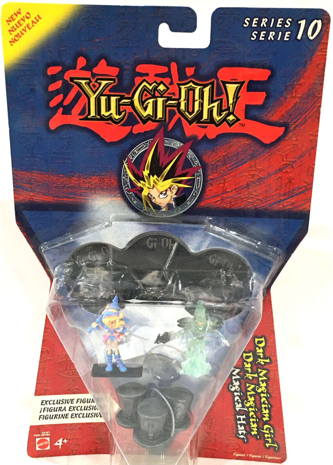 YuGiOh 3 Action Figure Series #10 Yu-gi-oh Dark Magician Girl Magical Hat 2"