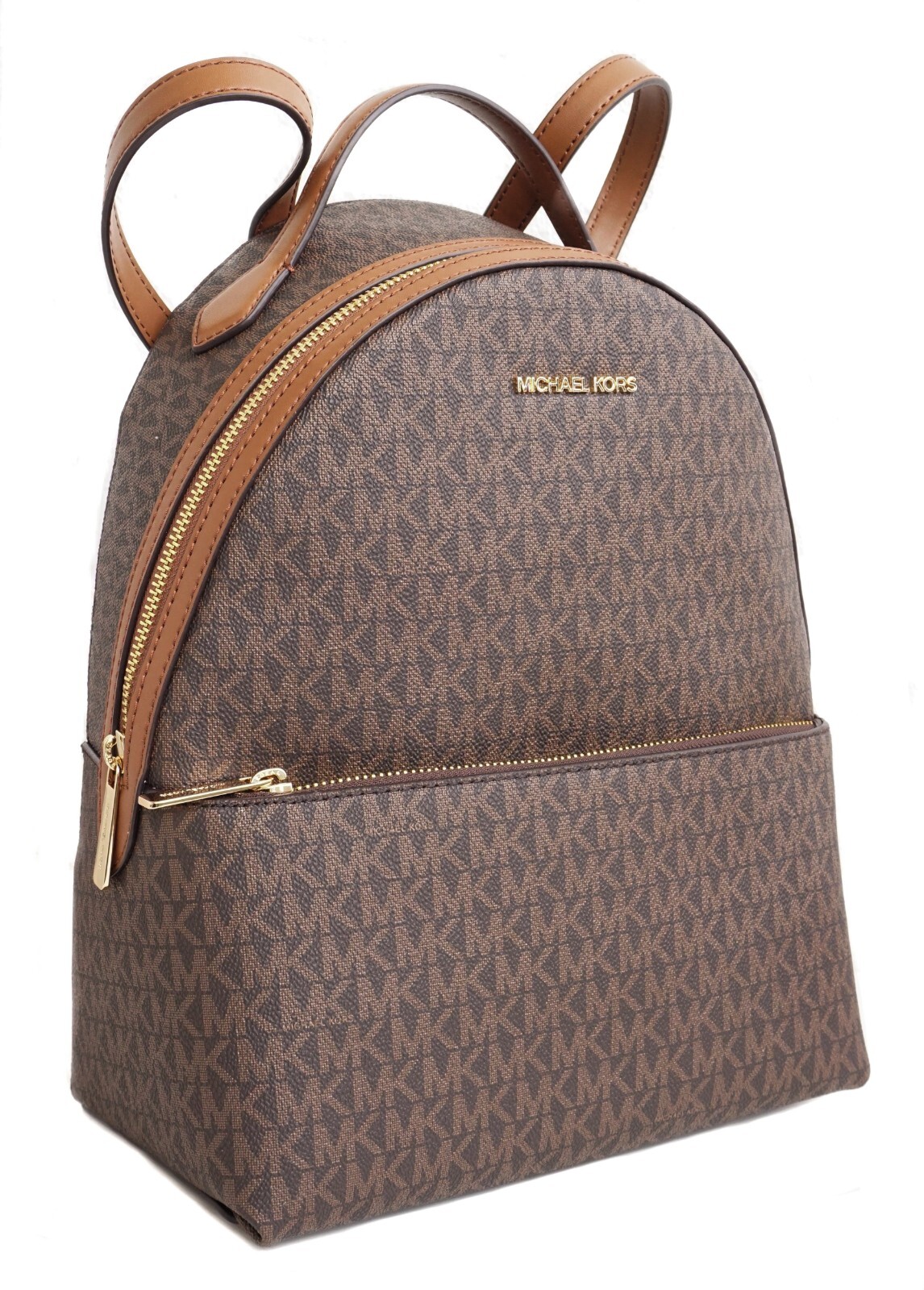 Женская сумка-рюкзак Michael Kors с логотипом MK Sheila MD PKT коричневого цвета, Новинка
