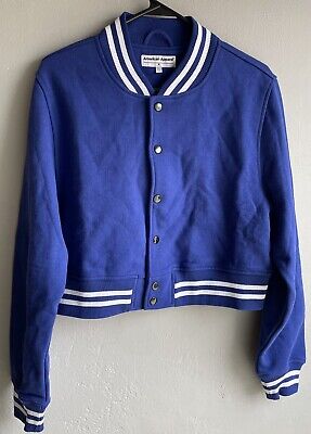 American Apparel Jacket Girls Size XLarge Blue Full Zip Long Sleeve