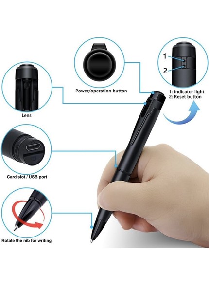 Hidden Cam Pocket Pen Camera 1080P HD 64GB Mini Video Recorder DVR Security USB - Image 86