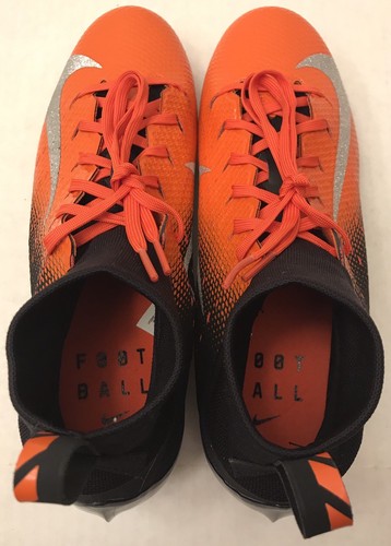 NIKE Vapor Untouchable 3 Pro Football Cleats 917165-008 Orange (MENS 8) *NO BOX*