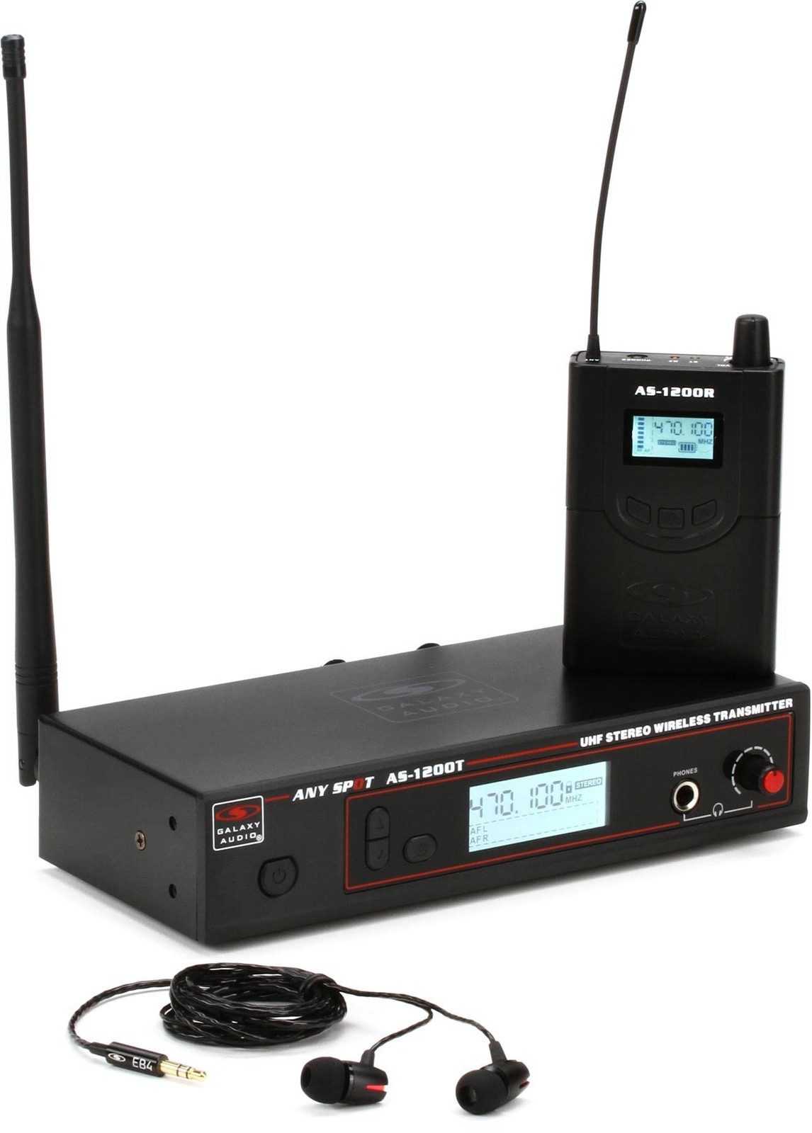 Galaxy Audio AS-1200P4 Wireless in-Ear Personal Monitor System - P4 Band