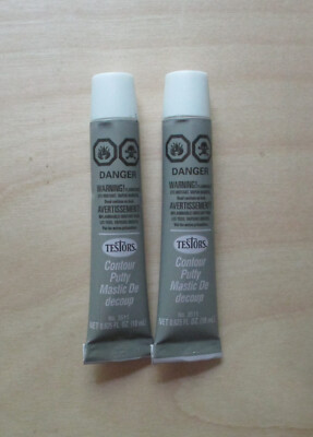 (2) 5/8 oz 18 ml Tubes Contour Putty Testors