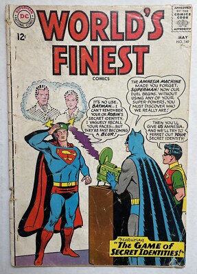 WORLD'S FINEST #149 (DC 1965) Batman, Superman, Congorilla   LOW GRADE SEE PICS
