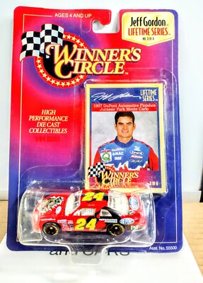 JEFF GORDON #24 DuPont '97 NASCAR Winners Circle 1:64 Diecast Car Jurassic Park 