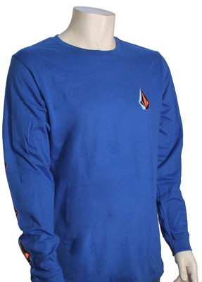 

Футболка Volcom Iconic Stone LS — королевский — новинка, Синий