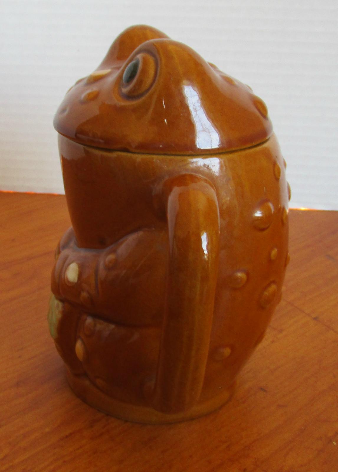 Vintage Stoneware Frog/Toad Teapot Tea Pot Made in Japan