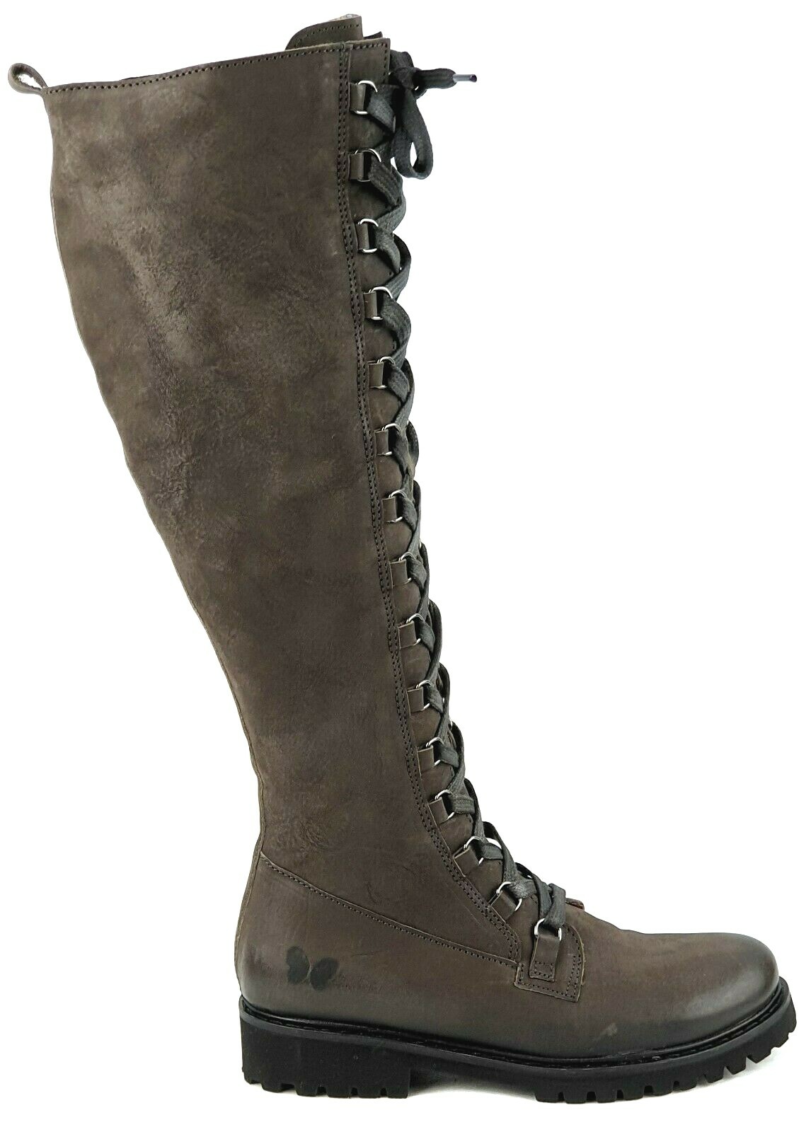FELMINI FELMINI SCHUH C028 ASFALTO GRAU BRAUN DAMEN ECHTLEDER STIEFEL REISSVERSCHLUSS