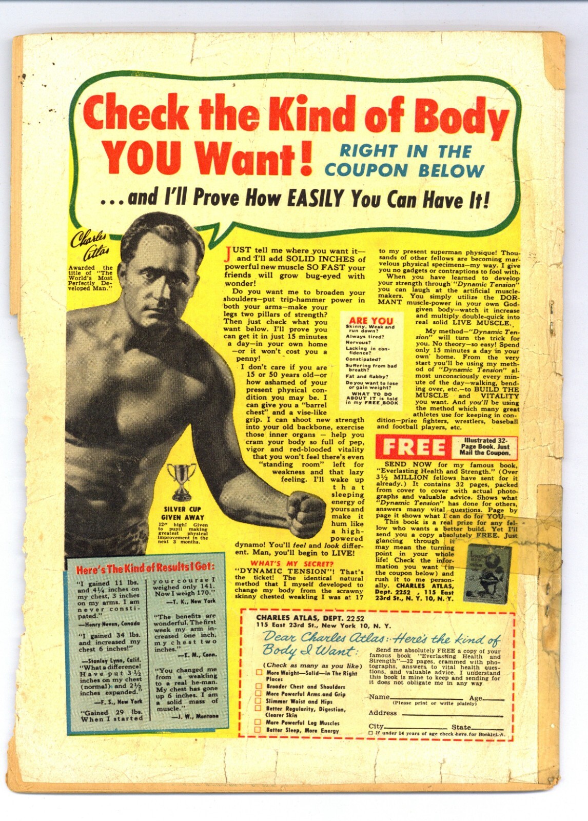 Airboy Comics V10#1 (FR) HEAP! Vikings! Creatures! Golden Age 1953 Hillman Z358