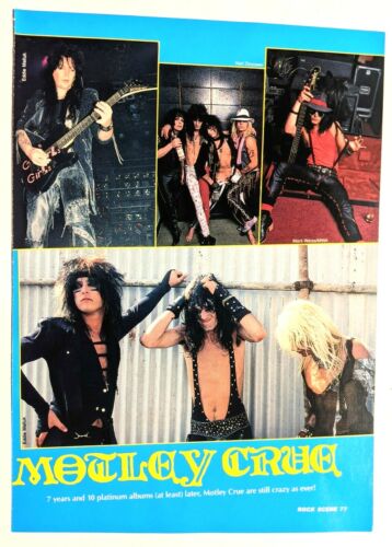 MOTLEY CRUE / JETBOY / MICKEY FINN / MAGAZINE FULL PAGE PINUP POSTER CLIPPING 