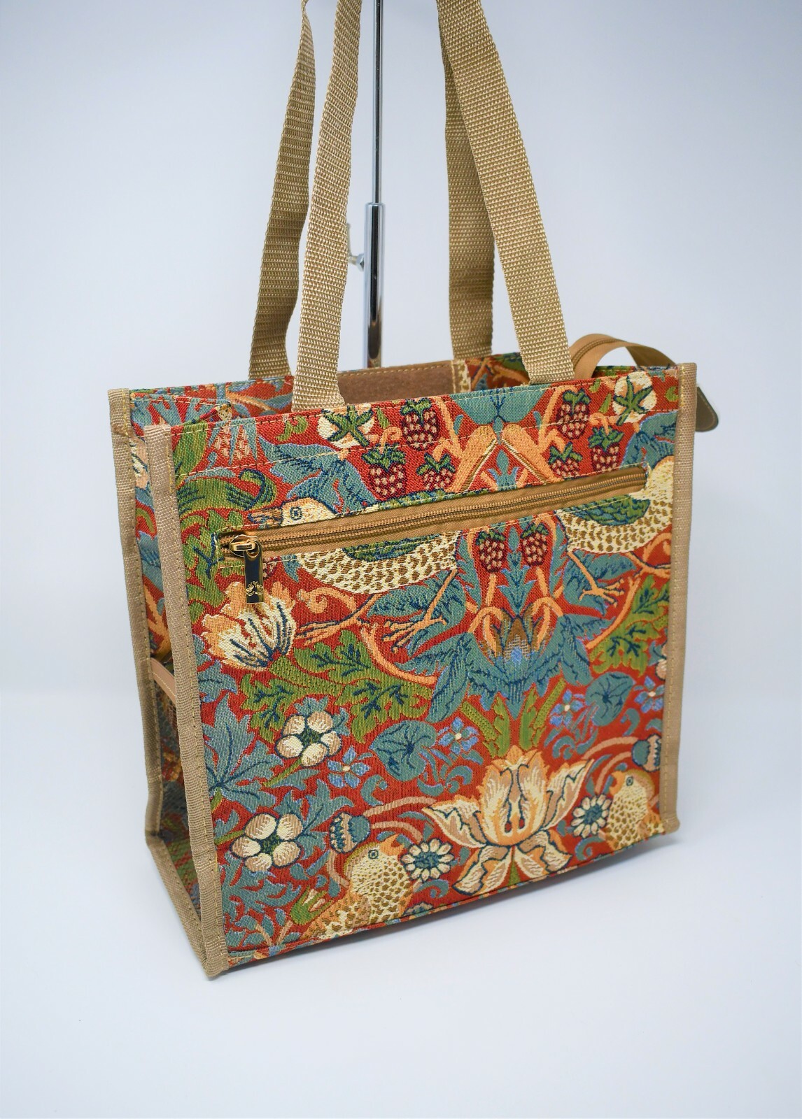 Water Bottle Pocket Tote Bag