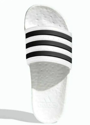 Adidas Originals Adilette UltraBoost White Black Slides US Men's Sz 8 FY8155