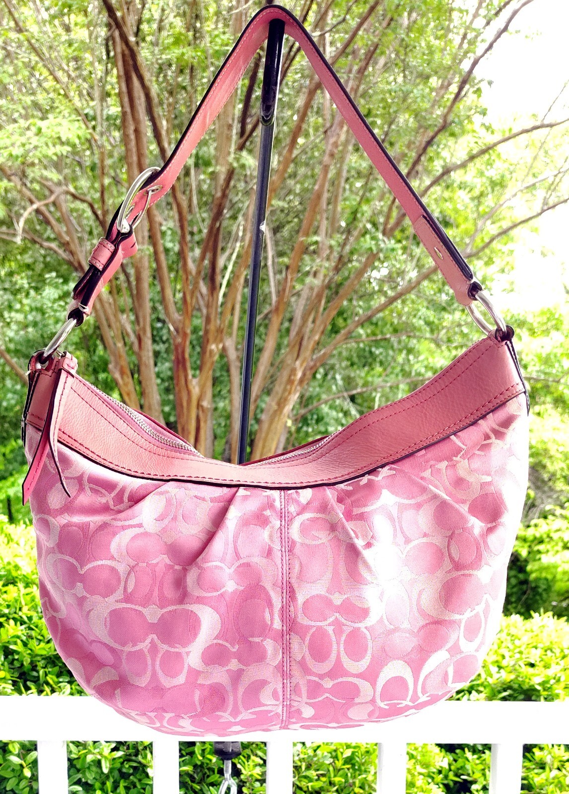 バッグ COACH Pink signature Soft Clip Hobo Bag $_57.JPG?set_id=880000500F
