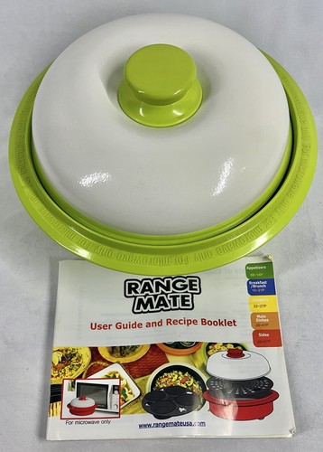 RangeMate Microwave Multi Cooker Grill Green Nonstick Muffin and Steamer Tray