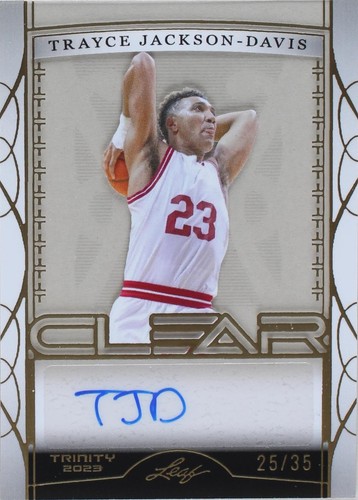 2022-23 Leaf Trinity - Trayce Jackson-Davis #CA-TJD