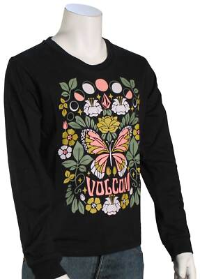 

Футболка Volcom Girls Made From Stoke LS — черная — новинка, Черный