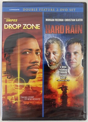 Drop Zone/Hard Rain (DVD, 2008 Double Feature) Snipes Freeman Slater