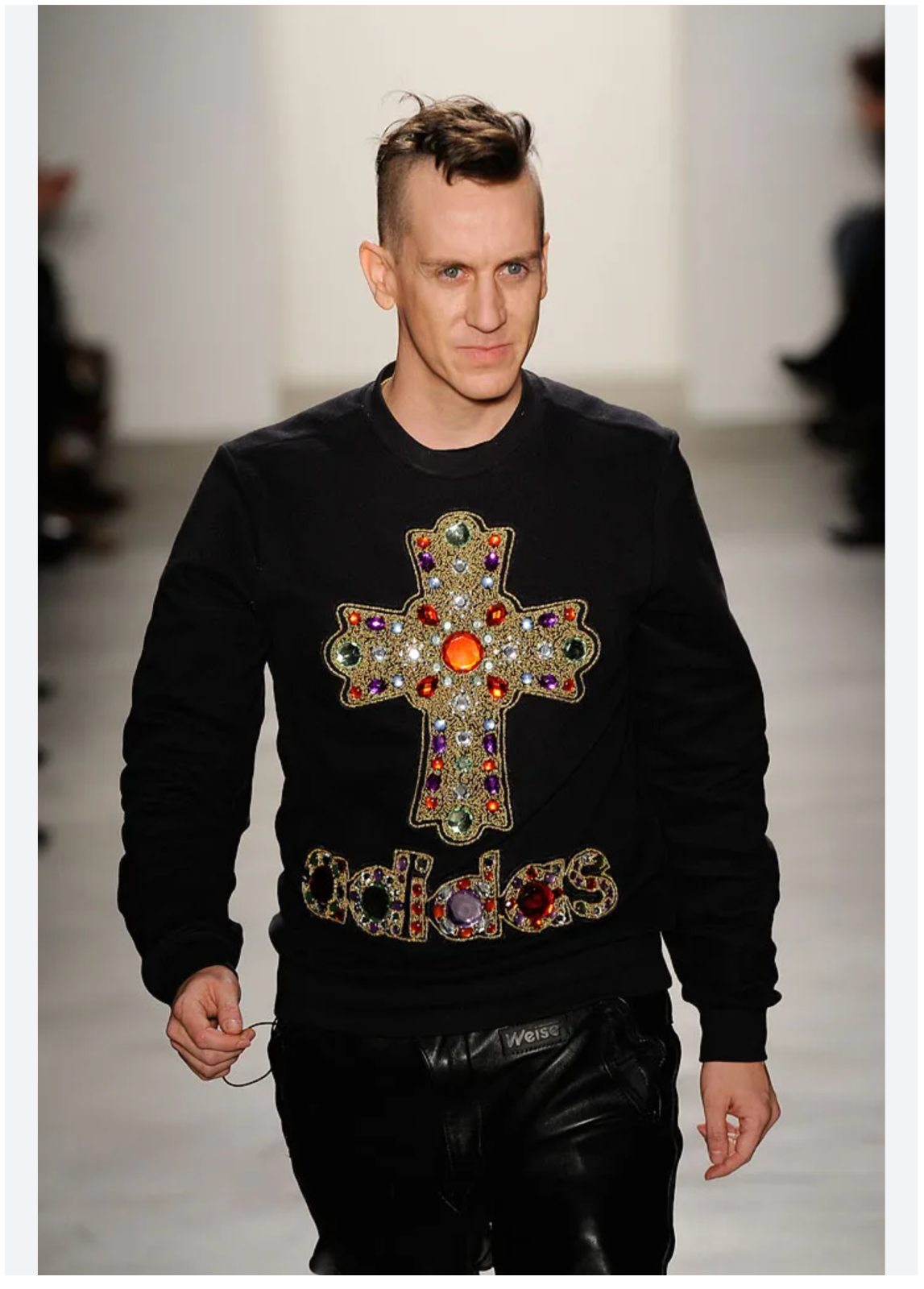 Adidas Jeremy Scott Jeweled Cross Sweatshirt Originals