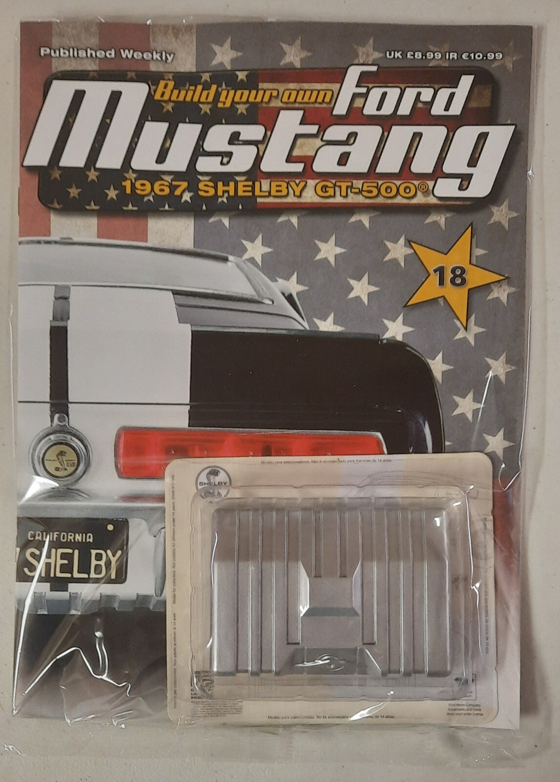 Deagostini 1/8 Ford Mustang 1967 Shelby GT-500 Issue #18