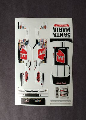 2020 Custom Derek Thorn #43 Santa Maria Late Model 1/64 Peel & Stick Decals