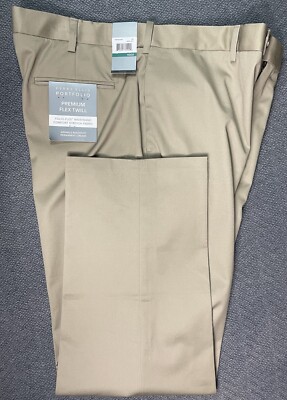 Perry Ellis PORTFOLIO Premium Flex Twill Pants 40x32 ''fits like 41x31.5 NWT