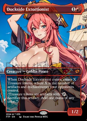 Dockside Extortionist MTG Altered Art Card Commander Edh Anime High Quality