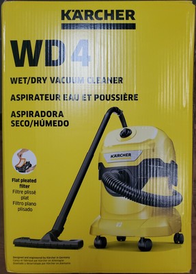 Kärcher - WD 4 Multi-Purpose Wet-Dry Vacuum Cleaner - 5.3 Gallon - with Attachme