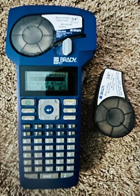 BRADY BMP21 Label Maker Handheld  ''Tested & Working'' Great Machine * SEE VIDEO
